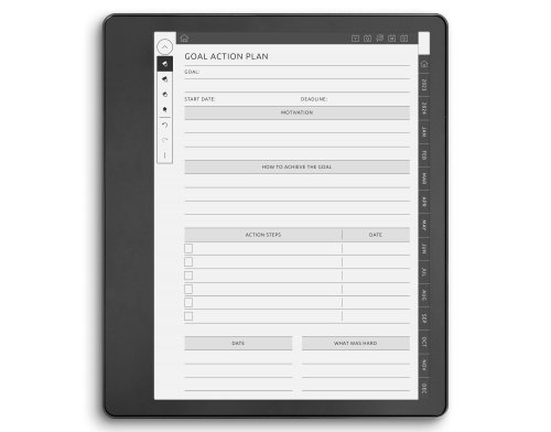 Kindle Scribe Goals Planner