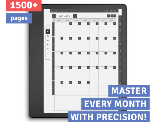 Kindle Scribe Monthly Planner