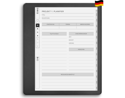 Kindle Scribe Projektplaner