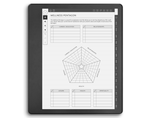 Kindle Scribe Wellness Planner