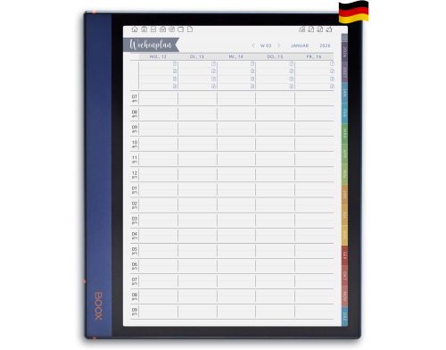 wochenplaner für Onyx Boox
