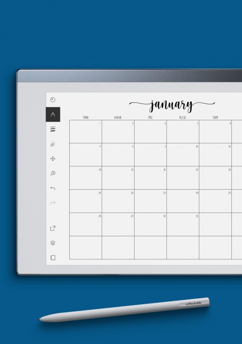 reMarkable Original Monthly Calendar