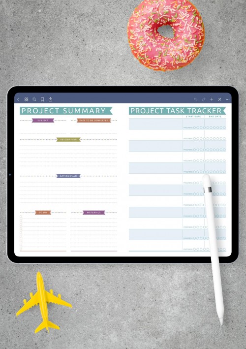 Project Planning - Casual Style Template for iPad Pro