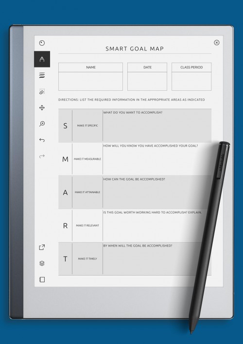 reMarkable SMART Goal Map