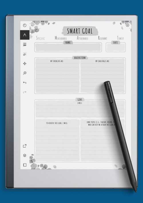 reMarkable SMART Goal - Floral Style