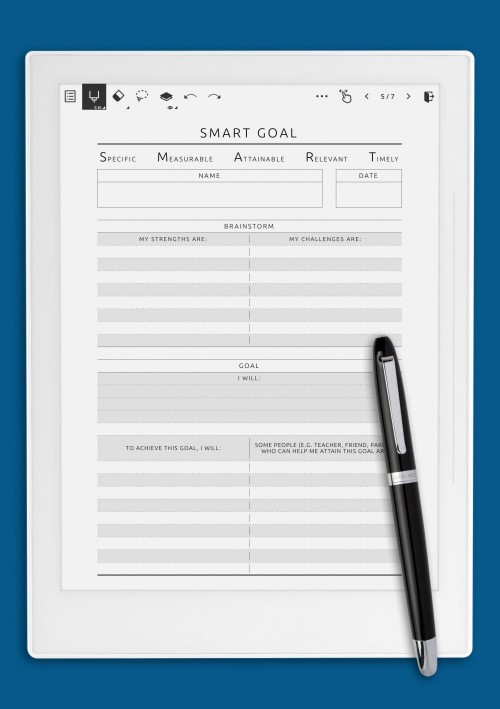 SMART Goal - Original Style for Supernote