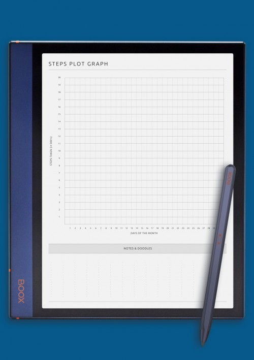 BOOX Note Air Template Steps Plot Timetable