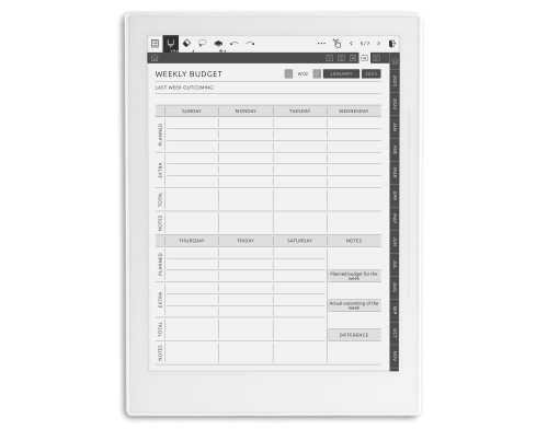 Supernote Budget Planner