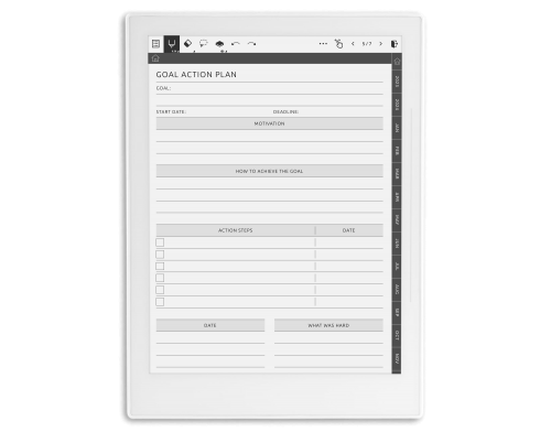 Supernote Goal Planner