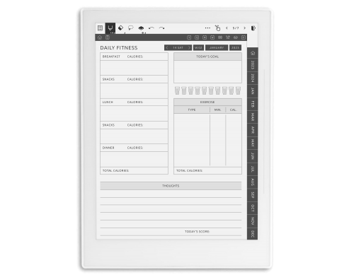 Supernote Health &amp;amp; Fitness Planner