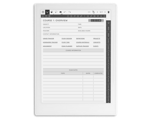 Supernote Student Planner