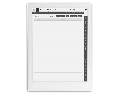 Supernote Teacher Planner