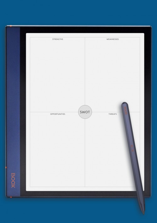 SWOT Analysis Lite Template for BOOX Note