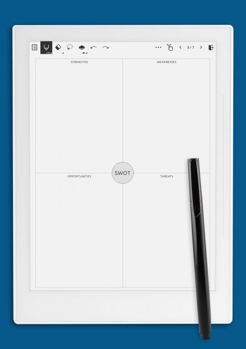 Supernote SWOT Analysis Lite Template