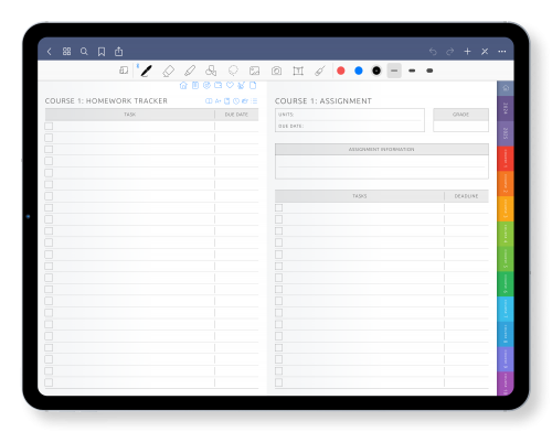 The Ultimate Student Planner - Get Your GoodNotes Planner Template PDF for iPad: GoodNotes, Notability