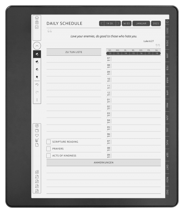 Christian Planner for Kindle Scribe